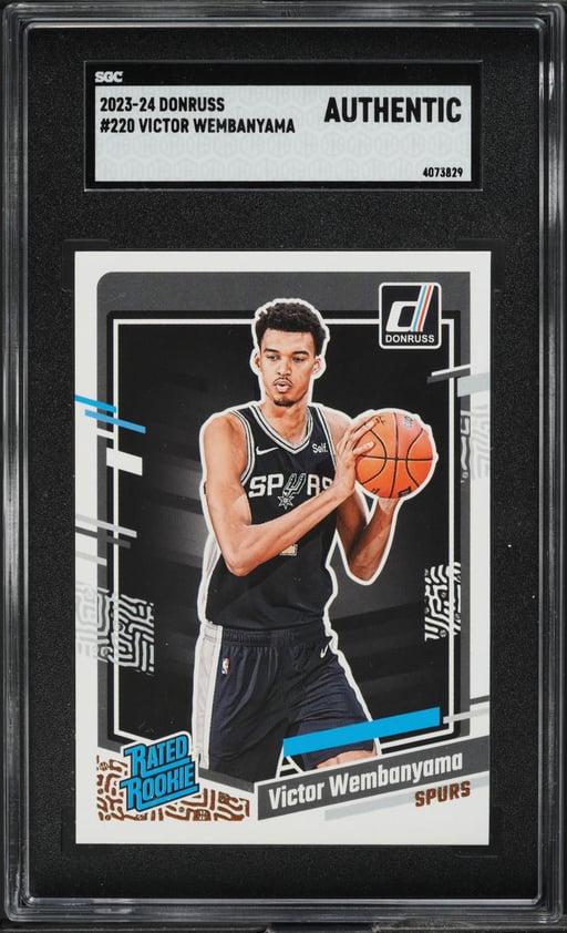 2023 Donruss Basketball Victor Wembanyama ROOKIE #220 SGC AUTH