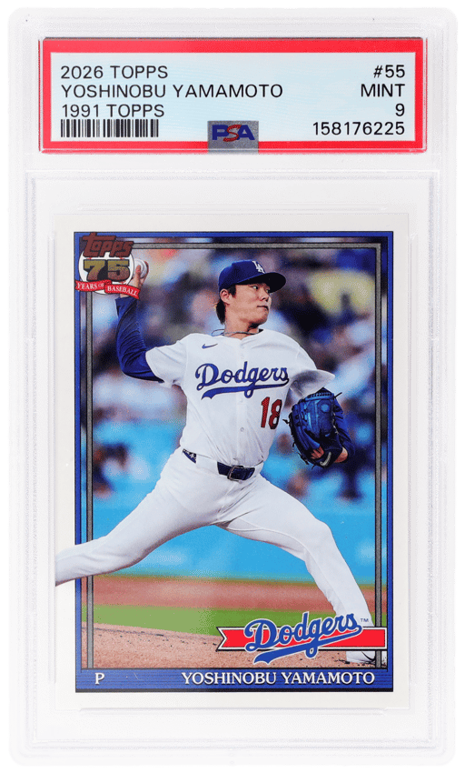 2026 Topps '91 Yoshinobu Yamamoto #T91-55 PSA 9