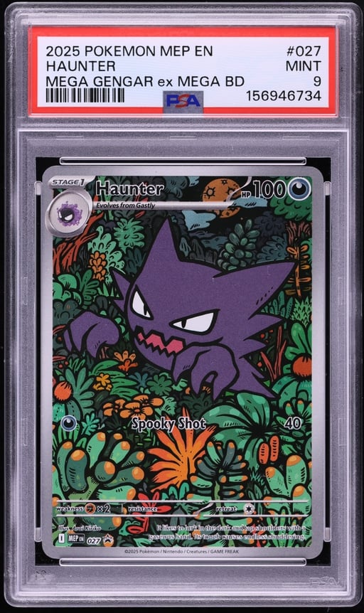 2025 Pokemon Mega Evolution Promo Battle Deck Full Art Haunter #27 PSA 9 MINT