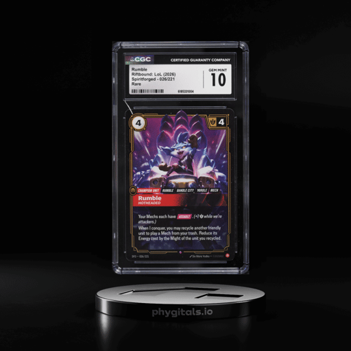 2026 Riftbound League Of Legends LoL Spiritforged Rumble #26 CGC 10 GEM MINT