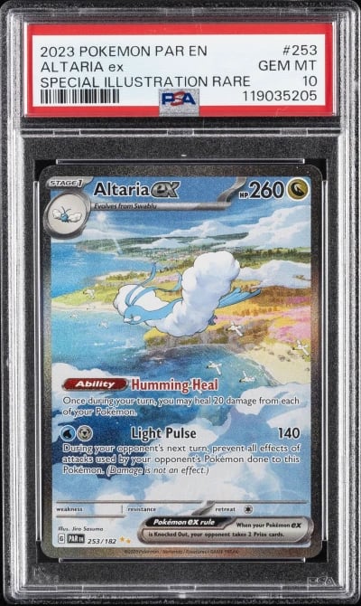 2023 POKEMON PAR EN-PARADOX RIFT SPECIAL ILLUSTRATION RARE ALTARIA EX PSA 10