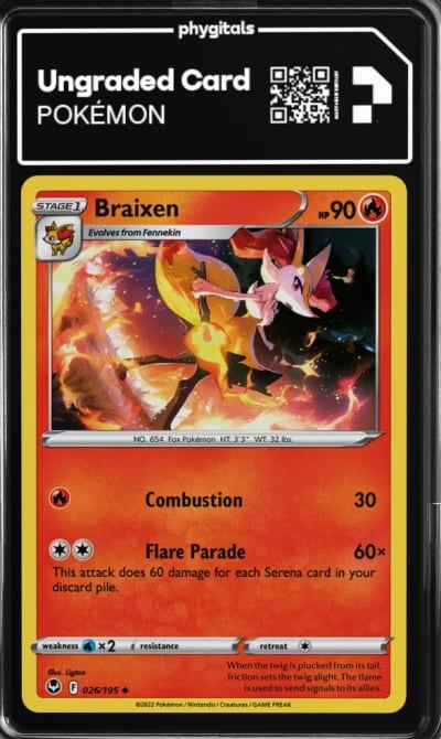 2022 Braixen Silver Tempest #026