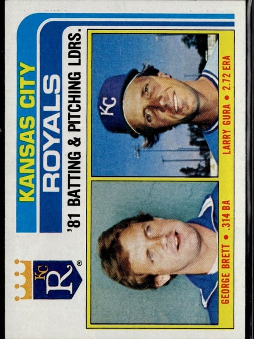1982 Larry Gura #96 Baseball