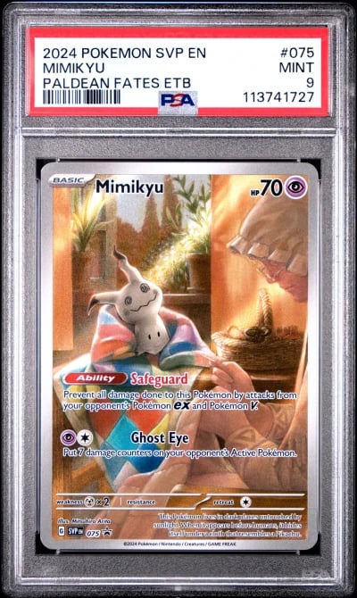 2024 POKEMON SVP EN-SV BLACK STAR PROMO #075 MIMIKYU PSA 9