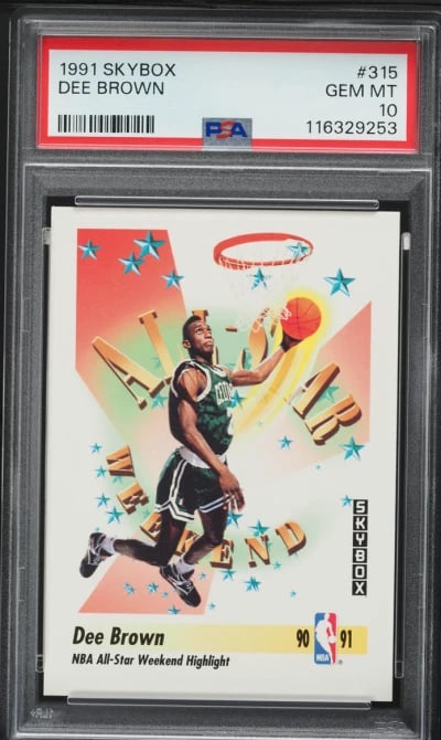 1991 Skybox Basketball Dee Brown ROOKIE #315 PSA 10 GEM MINT