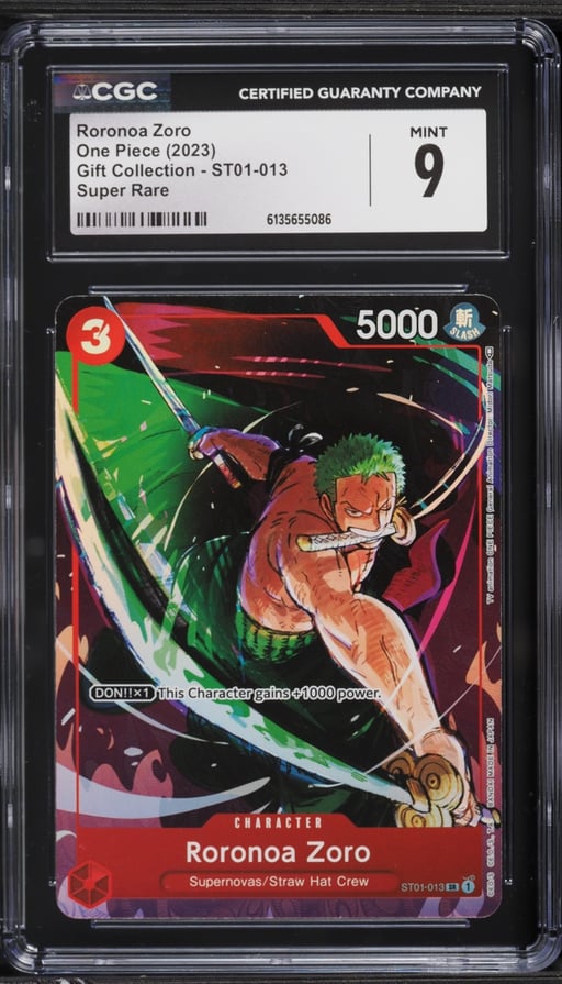 2023 One Piece Gift Collection Roronoa Zoro #ST01-013 CGC 9 MINT
