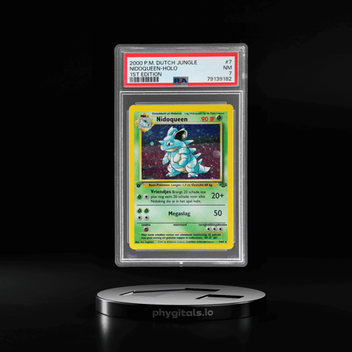 2000 Pokemon Jungle Dutch 1st Edition Holo Nidoqueen #7 PSA 7