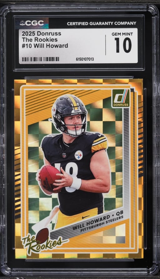 2025 Donruss The Rookies Will Howard ROOKIE #10 CGC 10 GEM MINT