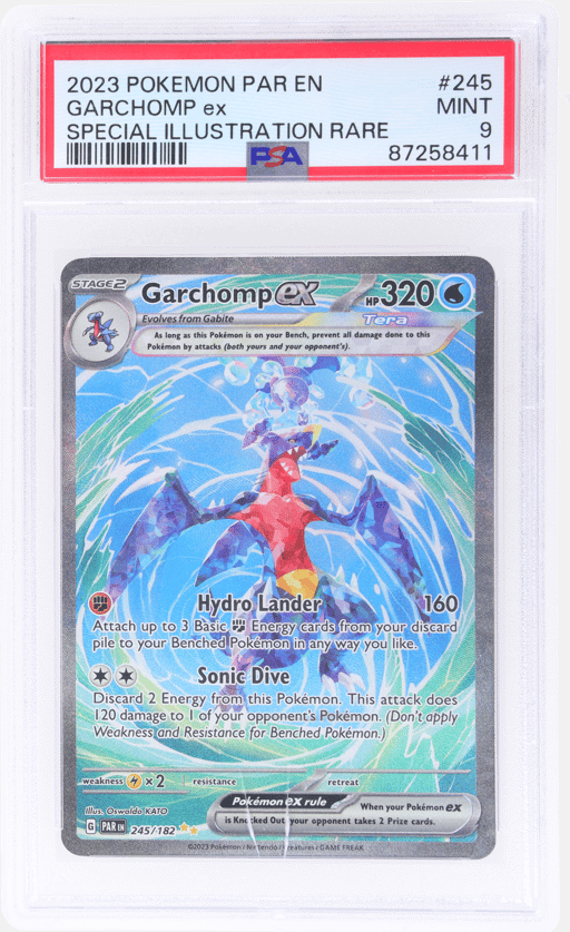 2023 Pokemon Scarlet and Violet Paradox Rift Special Illustration Rare Garchomp Ex #245 PSA 9