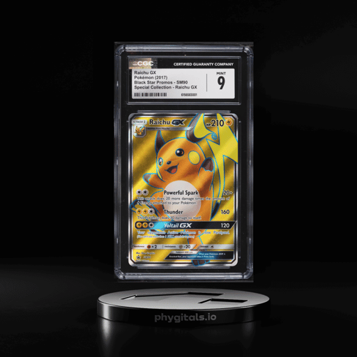 2017 Pokemon Sun & Moon Promo Collection Full Art Raichu Gx #SM90 CGC 9 MINT