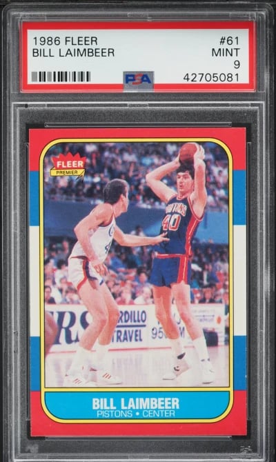 1986 Fleer Basketball Bill Laimb