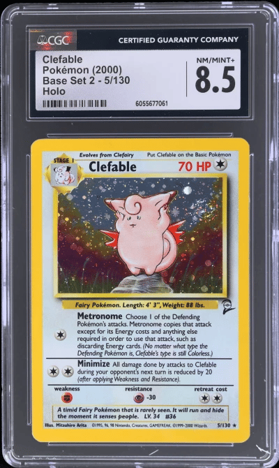 2000 Pokemon Base Set 2 Holo Cle