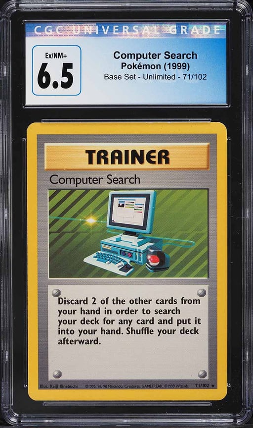 1999 Pokemon Base Set Computer Search #71 CGC 6.5 EXMT+