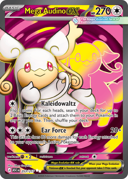 2026 Mega Audino ex #253 Ascended Heroes