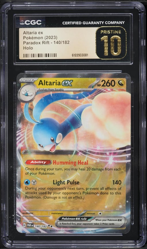 2023 Pokemon Scarlet & Violet Paradox Rift Holo Altaria EX #140 CGC 10 PRISTINE