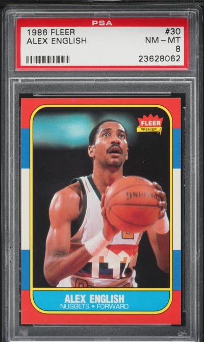 1986 Fleer Basketball Alex Engli
