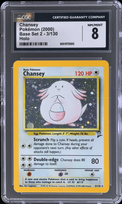 2000 Pokemon Base Set 2 Holo Cha