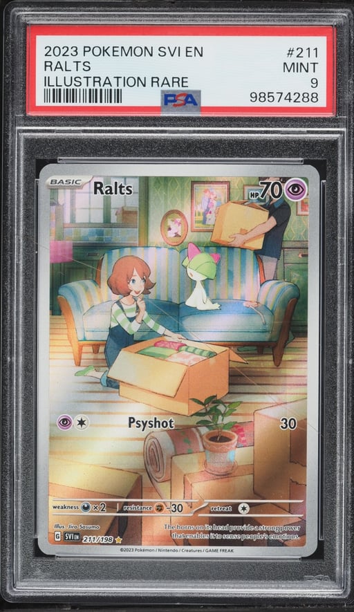 2023 Pokemon Scarlet & Violet IR Ralts #211 PSA 9 MINT