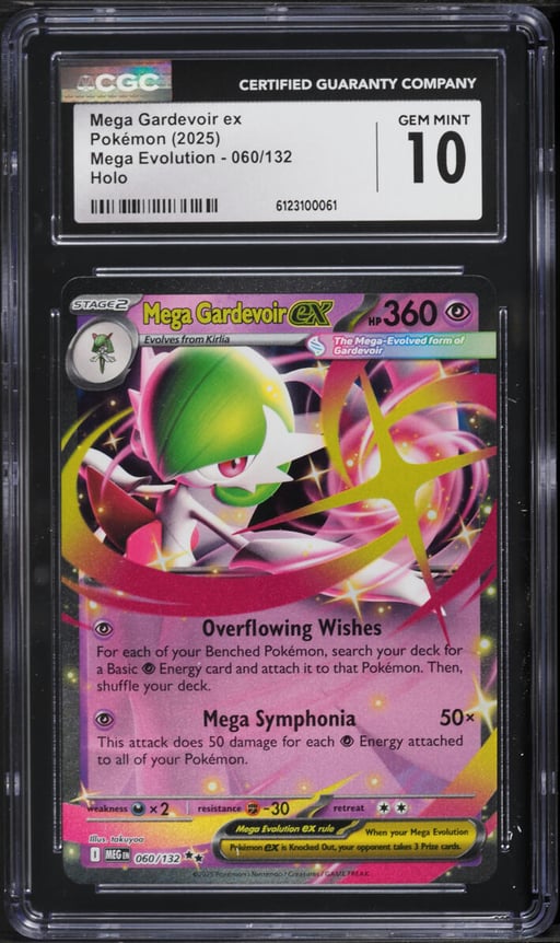 2025 Pokemon Mega Evolution Holo Mega Gardevoir ex #60 CGC 10 GEM MINT