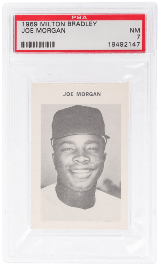 1969 Milton Bradley Joe Morgan PSA 7