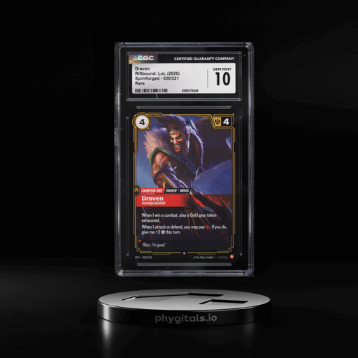2026 Riftbound League Of Legends LOL Spiritforged Draven #020 CGC 10 GEM MINT