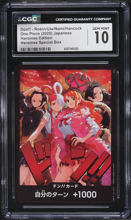 2025 One Piece Japanese Heroines Edition Special Box Don Robin Uta Nami Hancock CGC 10 GEM MINT