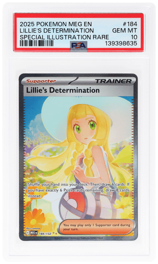 2025 Pokemon Mega Evolution Special Illustration Rare Lillie's Determination #184 PSA 10
