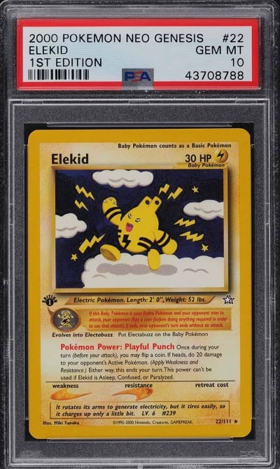 2000 Pokemon Neo Genesis 1st Edi