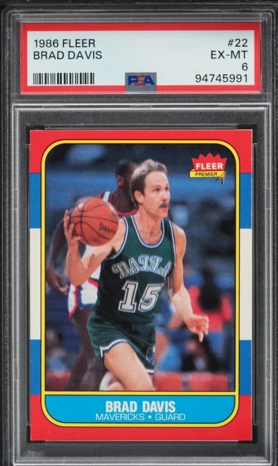 1986 Fleer Basketball Brad Davis