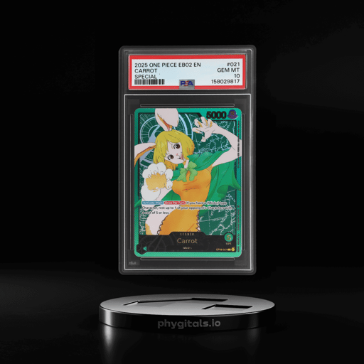 2025 One Piece Extra Booster Anime 25th Collection Carrot #OP08-021 PSA 10