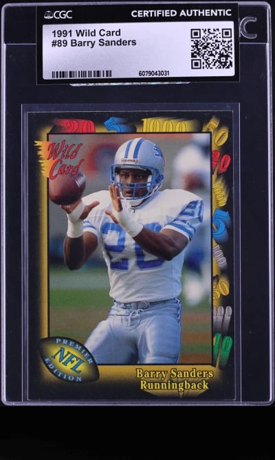 1991 Wild Card Football Barry Sa