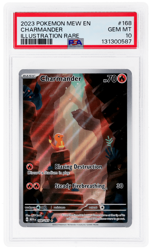 2023 Pokemon Mew Illustration Rare Charmander #168 PSA 10