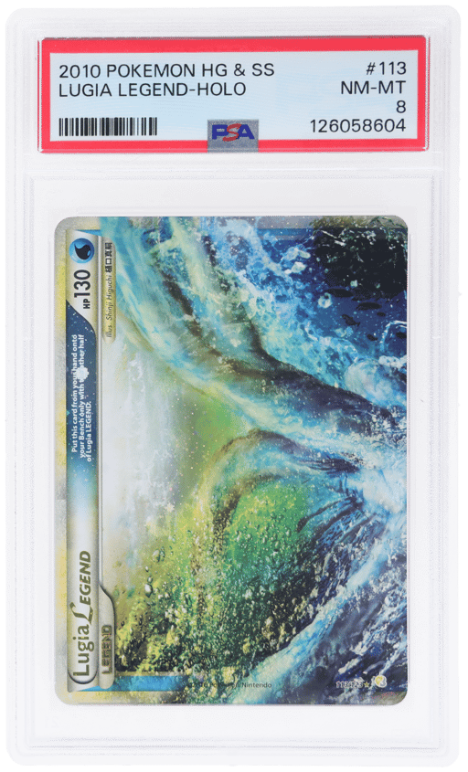 2010 Pokemon Heartgold and Soulsilver Holo Lugia Legend #113 PSA 8