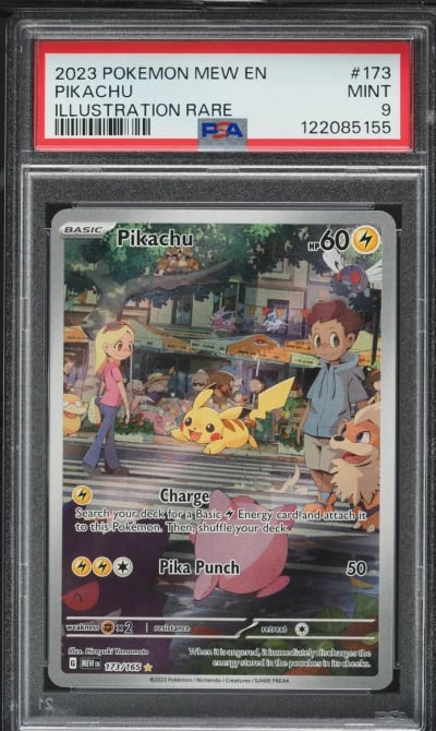 2023 Pokemon Scarlet & Violet 151 IR Pikachu #173 PSA 9 MINT