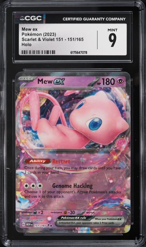 2023 Pokemon Scarlet & Violet 151 Holo Mew Ex #151 CGC 9 MINT