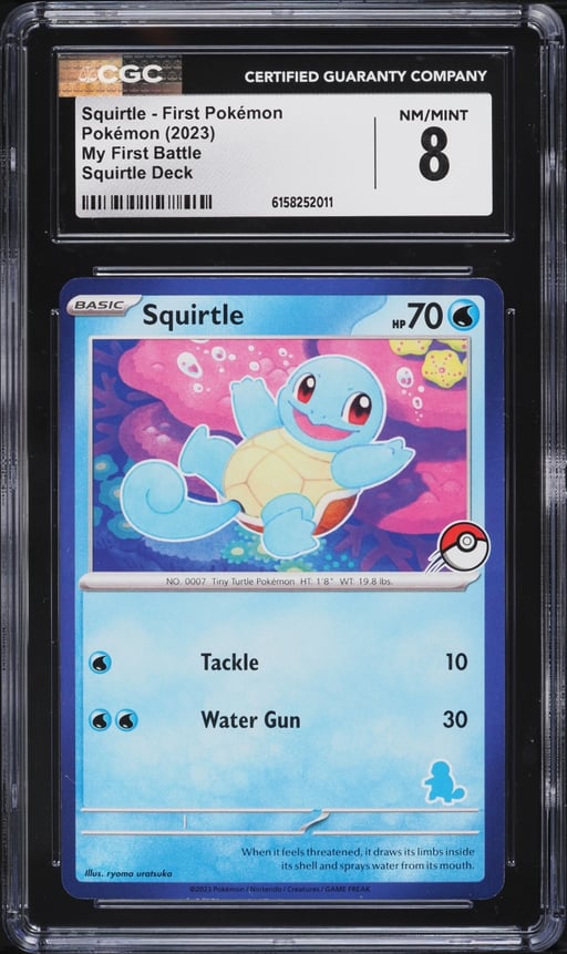 2023 Pokemon Scarlet & Violet My First Battle Deck Squirtle CGC 8 NM-MT
