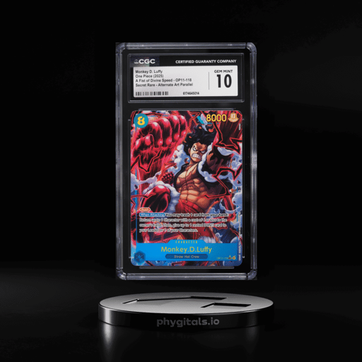 2025 One Piece A Fist Of Divine Speed Alt Art Monkey D. Luffy #OP11-118 CGC 10 GEM MINT