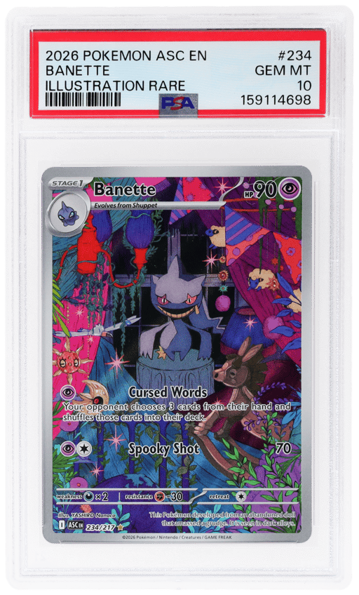 2026 Pokemon Mega Evolution Ascended Heroes Illustration Rare Banette #234 PSA 10