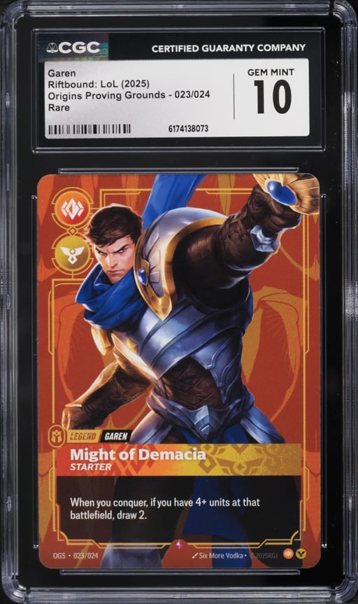 2025 Riftbound: LoL Origins Proving Grounds Garen #023 CGC 10 GEM MINT