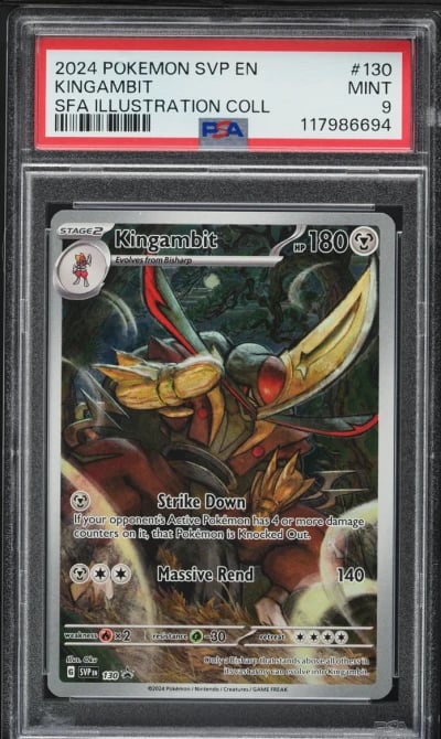 2024 Pokemon SV Black Star Promo Illustration Collection Kingambit #130 PSA 9