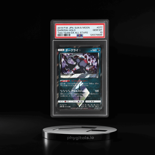 2019 Pokemon Sun and Moon Tag Team Gx All Stars Japanese Darkrai #77 PSA 10