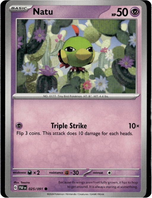 2024 Natu #25 Paldean Fates