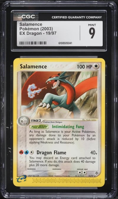 2003 Pokemon EX Dragon Salamence #19 CGC 9 MINT