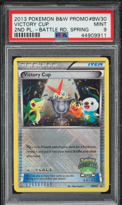 2012 Pokemon Black & White Battle Road Spring 2nd Place Victory Cup #BW30 PSA 9