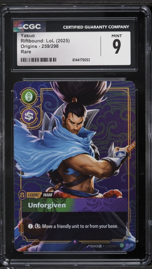 2025 Riftbound League Of Legends LoL Origins Yasuo #259 CGC 9 MINT