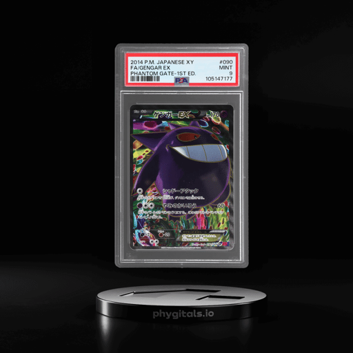 2014 Pokemon Phantom Gate Japanese 1st Edition Gengar Ex #90 PSA 9