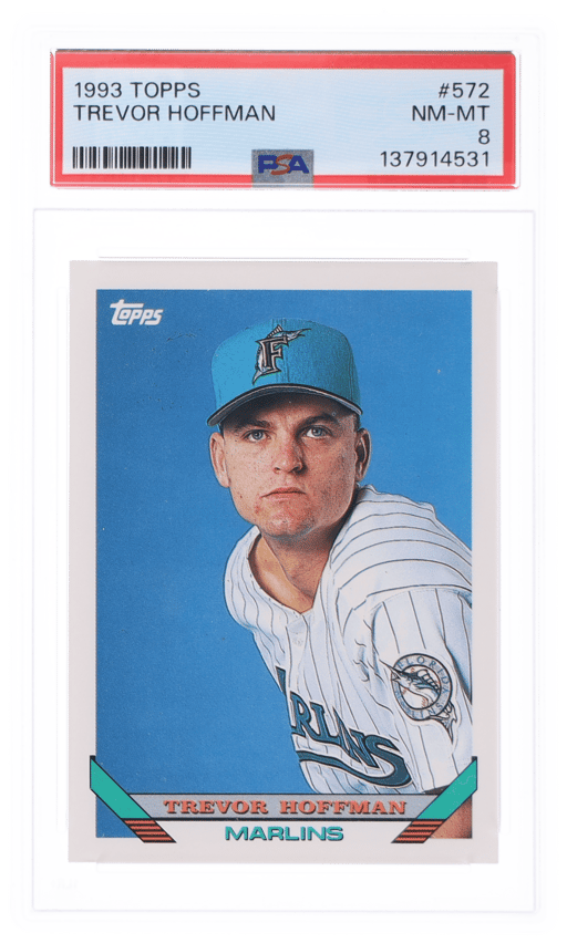 1993 Topps Trevor Hoffman #572 PSA 8