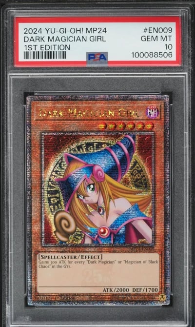 2024 Yu-Gi-Oh! MP24 1st Edition Dark Magician Girl #MP24-EN009 PSA 10 GEM MINT