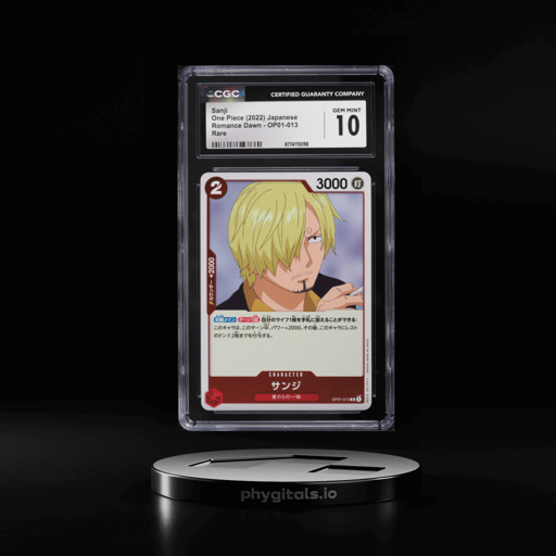 2022 One Piece Japanese Romance Dawn Sanji #OP01-013 CGC 10 GEM MINT