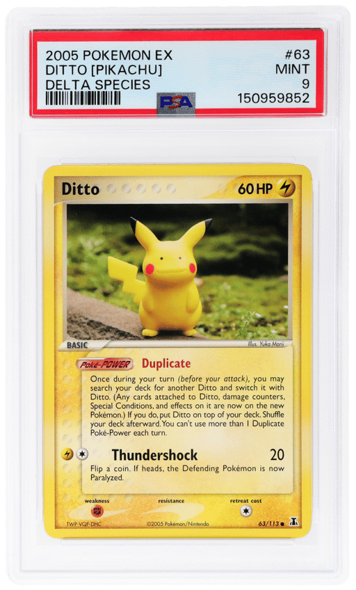 2005 Pokemon Ex Delta Species Ditto #63 PSA 9